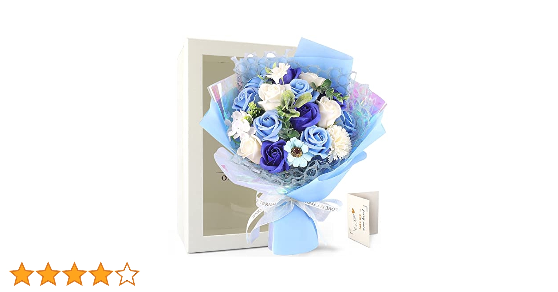 Amazon｜RERXN 薄い色、癒す花 フラワー(17輪) ソープフラワー